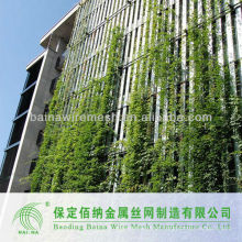 Malha de rede de aço inoxidável de parede verde